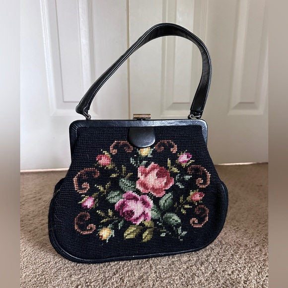 Vintage Handbags - Vintage needlepoint purse.